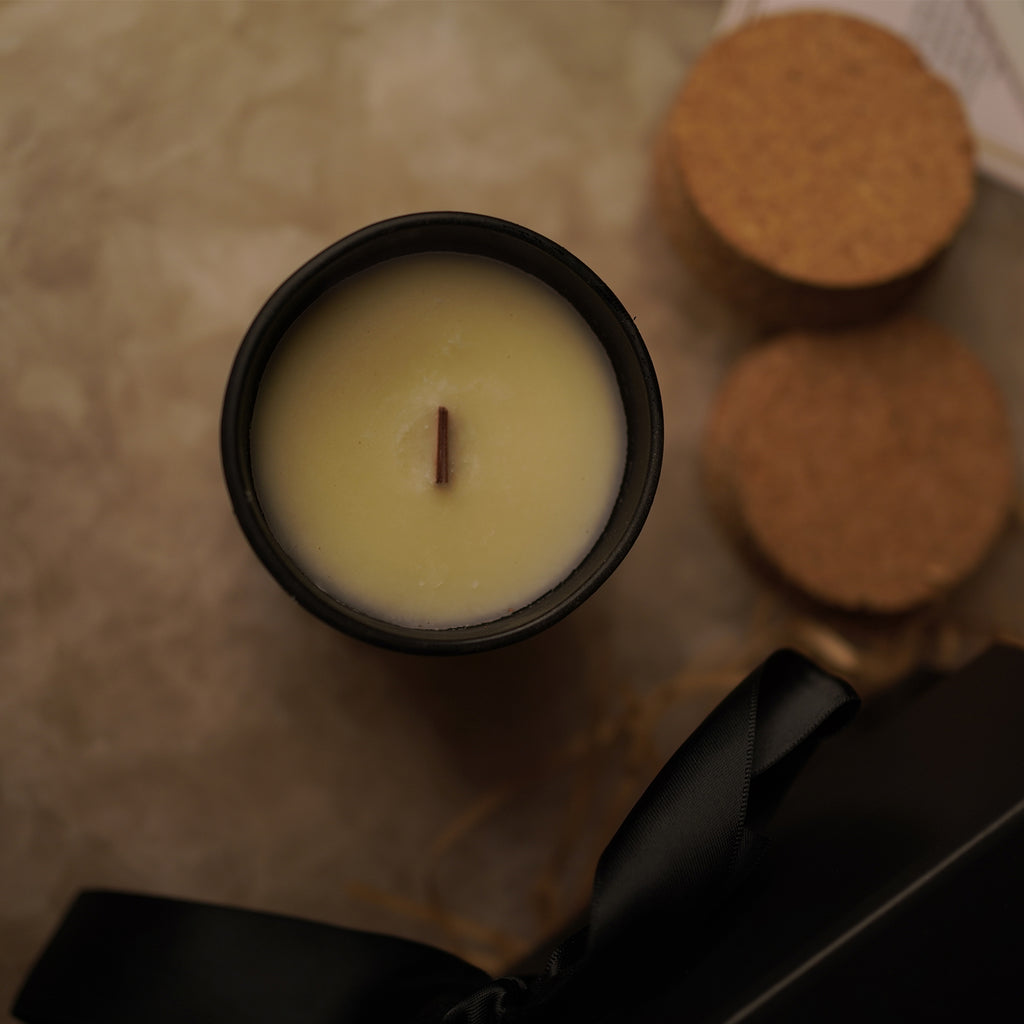Scented Beeswax Candle Jar