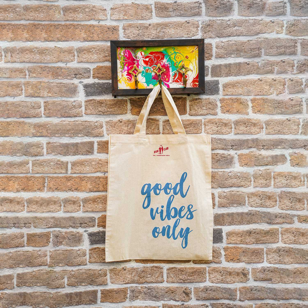 Canvas Tote Bags - "Good Vibes Only" | Studio By Paveela