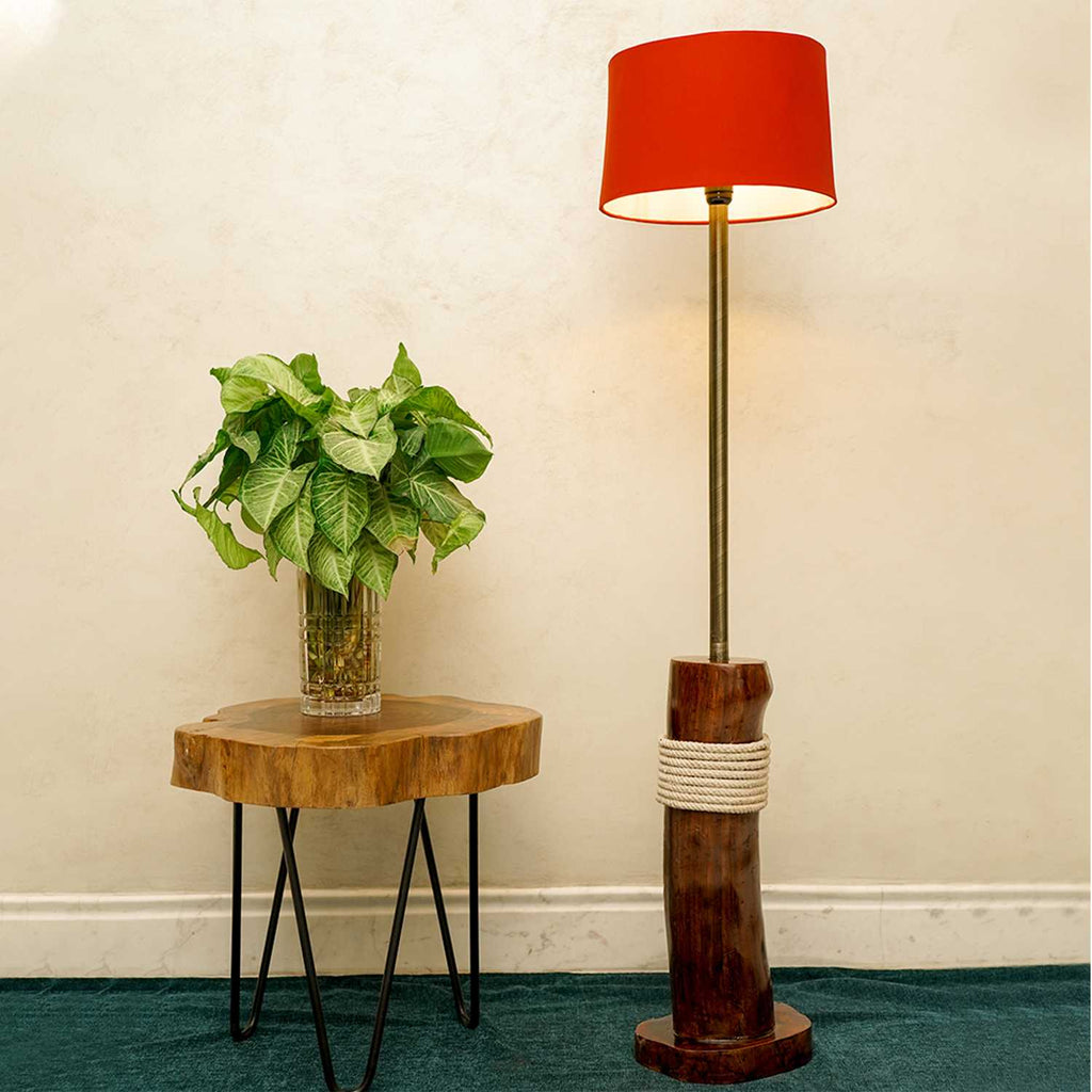 Wooden floor Lamp