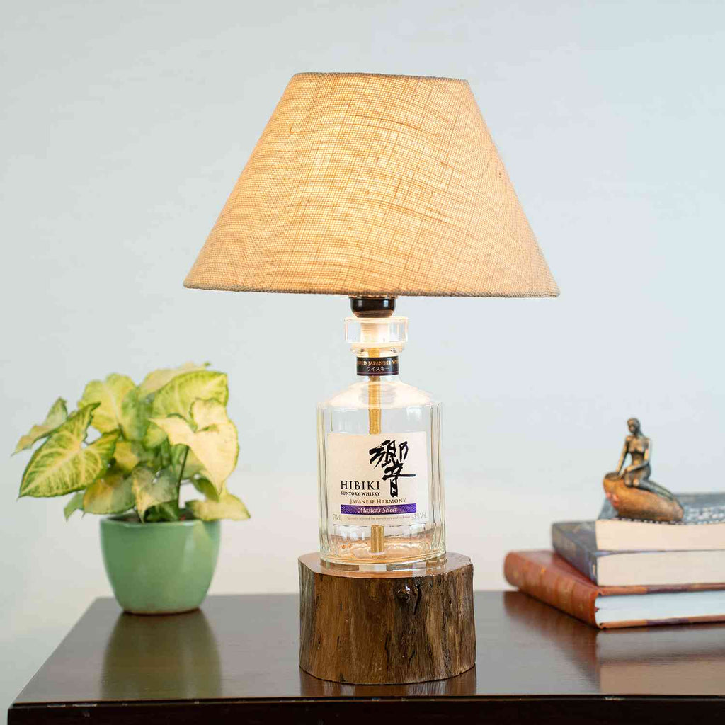 Wood Base Solid Table Lamp