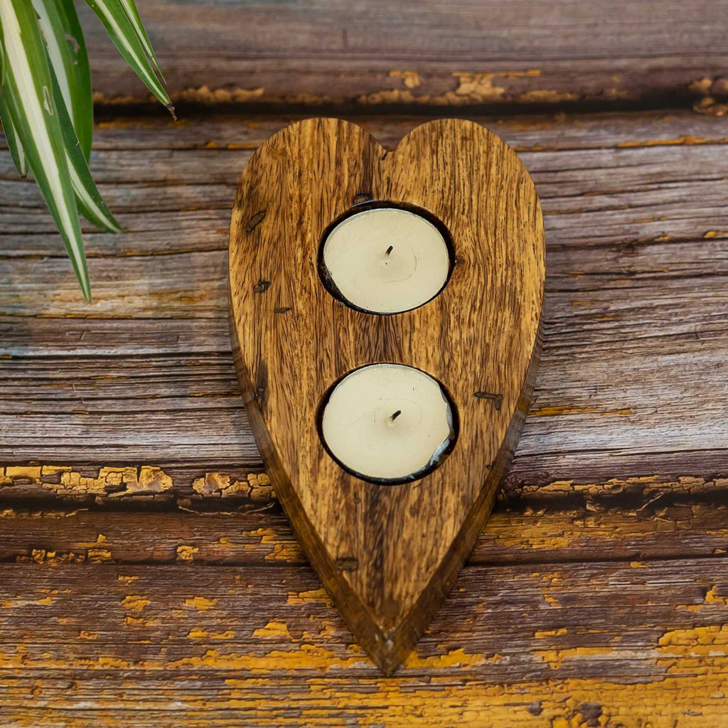 Tea Light Candle Holder With Heart Cut Out | Studio By Paveela