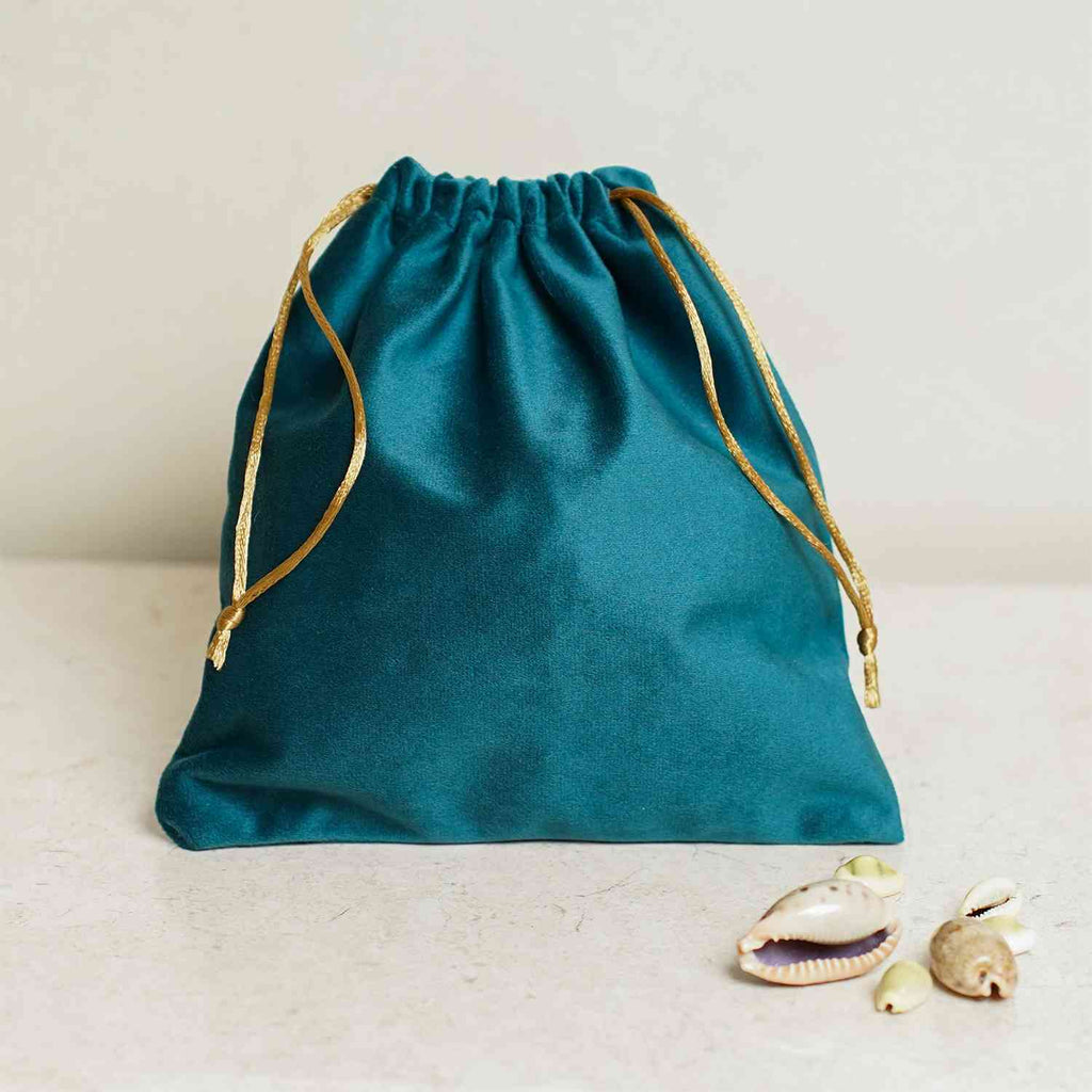 Suede Poltis - Green (Pack of 5) | Gifting Bag | Studio By Paveela